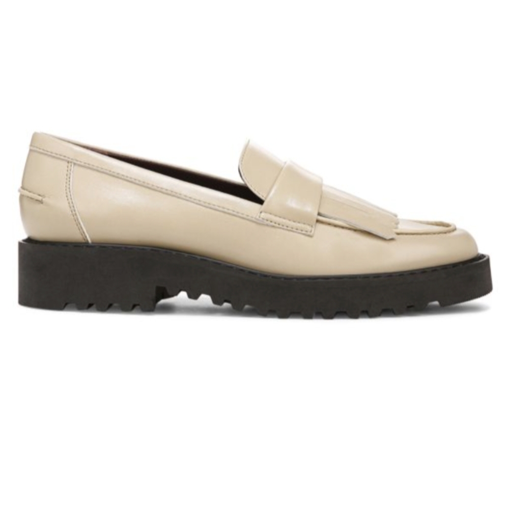 NWOT Franco Sarto Tassel Loafers Beige size 12